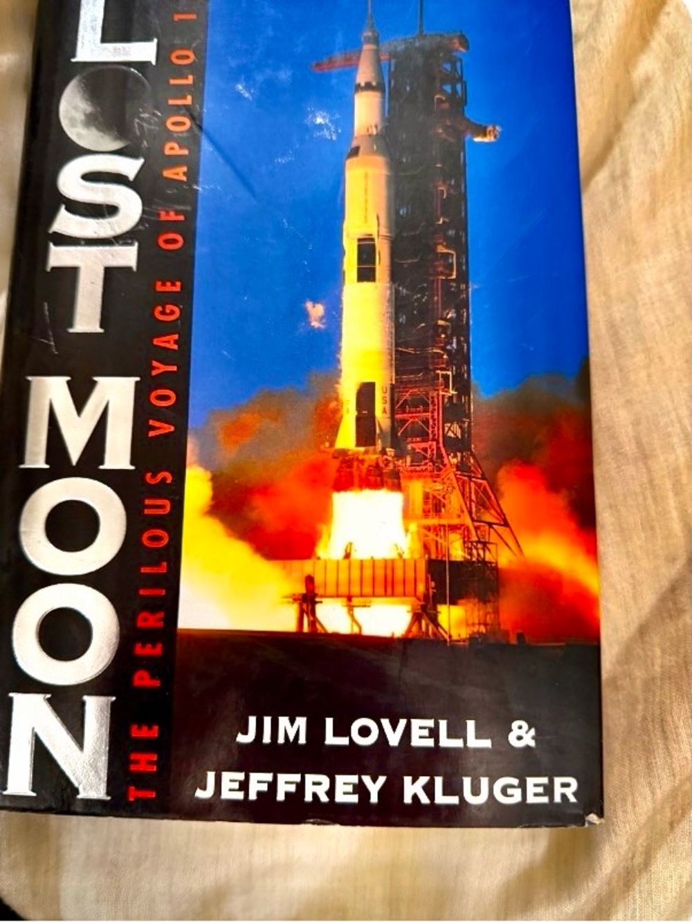 Lost Moon Voyage of Apollo 13 - Houghton Mifflin - Jim Lovell - Space History Bo